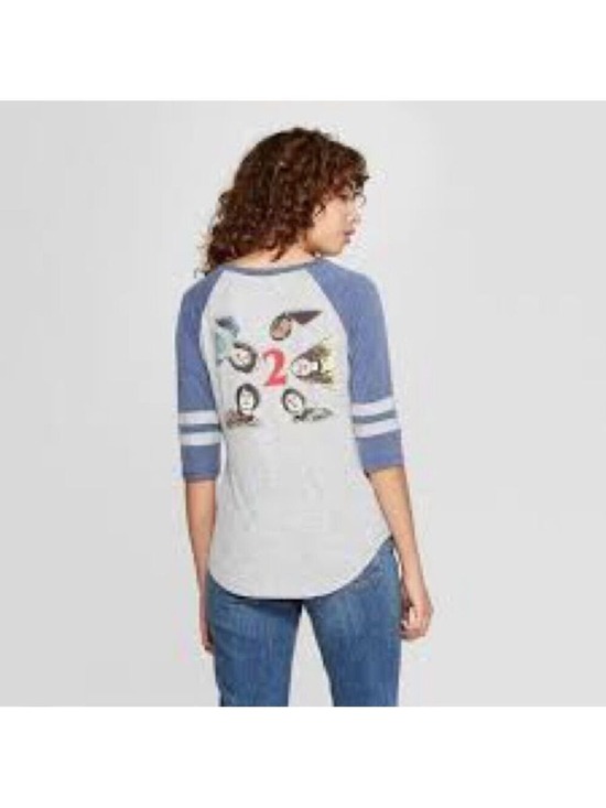 Stranger Things Tops - Stranger Things Gray Raglan T-Shirt Small